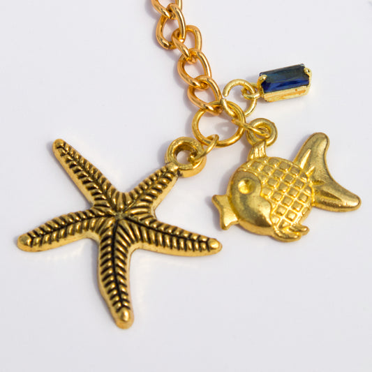 Deep Blue Seas Charm Bookmark