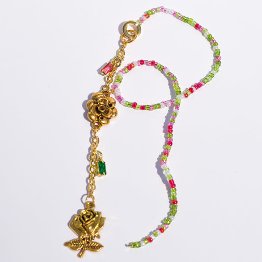Smell the Roses Charm Bookmark